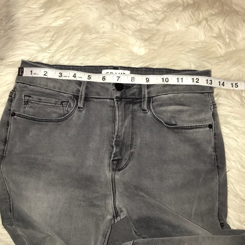 Frame Denim Le Crop Mini Boot Jeans Grimmel Gray - Picture 5 of 8